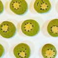 藍モード's cooksnap of when they made キウイ♡な、抹茶アイスボックスクッキー.