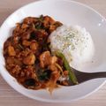 アクセル☆'s cooksnap of when they made 簡単♪ほうれん草とエリンギのキーマカレー.