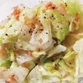 颯＆楓's cooksnap of when they made キャベツと鮭フレークのホットサラダ.
