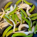 大阪のちゃーちゃん's cooksnap of when they made 豚こまとスナップエンドウの生姜焼き♪.