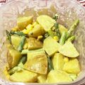 クックOWJX92☆'s cooksnap of when they made じゃがいもとアスパラのカレーマヨサラダ.