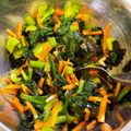 しろうさぎ116's cooksnap of when they made 子供もパクパク☆小松菜のナムル☆.