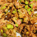 ちーずけぇき☆'s cooksnap of when they made 簡単♪そら豆とちくわのミニかき揚げ.