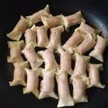 ラフロイグ31年's cooksnap of when they made 簡単おつまみ★ウインナー棒餃子.