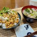 かのと's cooksnap of when they made つわり中でもおいしい！豆腐　納豆ごはん♪.