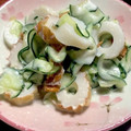 見習い台所戦士's cooksnap of when they made 家族パクパク！きゅうりとちくわのサラダ.