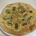 papikun's cooksnap of when they made キウイのスイーツピザ.
