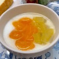 ☆あいちゃん's cooksnap of when they made 簡単！キウイみかんヨーグルト.