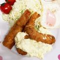 ♡まーちゃん♬'s cooksnap of when they made えびフライ☆卵いらずのタルタルソースがけ.