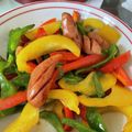 ずぼら伝説's cooksnap of when they made ソーセージとパプリカのカラフル炒め♪.