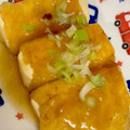 hamu☆☆'s cooksnap of when they made 節約満足おかず＊豆腐の揚げ巻き甘酢餡かけ.