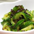 yappyパクパク's cooksnap of when they made 歯ごたえ最高☆ゴーヤと塩昆布のナムル♪.
