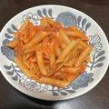 みず〜り's cooksnap of when they made ☆ワンパン！お手軽トマトパスタ.
