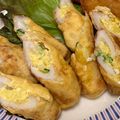 みぽやま's cooksnap of when they made ポテサラリメイク☆ポテサラ入りちくわ天☆.
