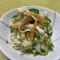 おかわりちょうだい♪'s cooksnap of when they made 豆腐干のさっぱり中華和え(^^).