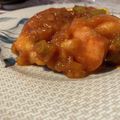 Maruchina's cooksnap of when they made 節約＆ヘルシー☆冷凍豆腐のエビチリ風.