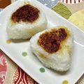 にきけん's cooksnap of when they made 残りご飯で♡味噌焼きおにぎり.
