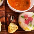 ☆あさ's cooksnap of when they made 簡単ひな寿司☆枝豆とたくあん入りご飯で☆.