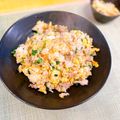 おもちまるとシャルル's cooksnap of when they made 豚バラと卵のオイマヨ炒飯♡.
