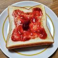 ＊なぁ＊'s cooksnap of when they made ♡粒々苺ジャムトースト♡.