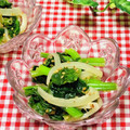 tokotann's cooksnap of when they made レンチン☆ほうれん草と玉ねぎのごま和え.