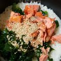 華ちー's cooksnap of when they made 懐かしの味♡給食のわかめご飯.