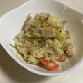 papikun's cooksnap of when they made 蒸しキャベツとツナのごま味噌ソース.