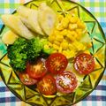 チェックのミニくま's cooksnap of when they made 簡単！バナナんのせるだけサラダ.