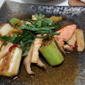 fu♪♪'s cooksnap of when they made 鮭とエリンギと長ネギの焼き漬け.
