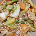 クックHBQ370☆'s cooksnap of when they made 豚バラとじゃがいものキムチ炒め.