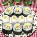 tokotann's cooksnap of when they made 基本のサラダ巻き♪恵方巻きにも！.