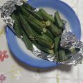 くネコまろす's cooksnap of when they made トースターで！オクラのオリーブオイル焼き.