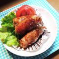 お山のエイ's cooksnap of when they made うどの肉巻き.