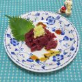 みかかめ's cooksnap of when they made 鯨の刺身.