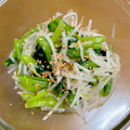 はちみつlove's cooksnap of when they made レンジde小松菜ともやしの旨塩ナムル.