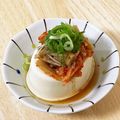 にきけん's cooksnap of when they made なめ茸キムチ冷や奴.
