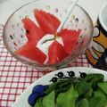 在宅勤務のおじさん's cooksnap of when they made 夏限定☆スイカミルクヨーグルト♪.