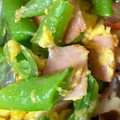 めいさん★'s cooksnap of when they made スナップえんどうとハムの卵炒め.