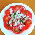 ゆすひと's cooksnap of when they made 玉ねぎドレッシングで❀　トマトサラダ☆.