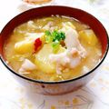 ジュリネ☆'s cooksnap of when they made ほっこり。さつまいもとキャベツの豚汁。.