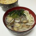 クックYFJTIG☆'s cooksnap of when they made あさりたっぷり♡うどん！丸亀製麺風！.