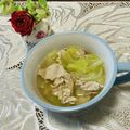 Laufen's cooksnap of when they made 白菜と豚肉のさっぱり塩スープ.