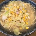 もずω's cooksnap of when they made キャベツ&ベーコンの塩バタースープパスタ.