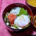 なおミール's cooksnap of when they made おひとり様❤️明太しらす丼.