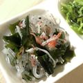 はんぶんこ☆'s cooksnap of when they made ワカメ&マロニーの酢の物.