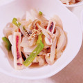みぽぽ37's cooksnap of when they made 簡単！新たまねぎとイカのにんにく醤油炒め.