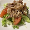 くじら食堂's cooksnap of when they made 塩麹とレモンで豚こまパワーサラダ♪.