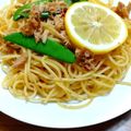Μαｉ's cooksnap of when they made ツナとスナップえんどうのレモン醬油パスタ.