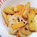 でりーK's cooksnap of when they made 蓮根とさつま揚げのきんぴら.
