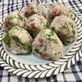 〜みみ〜's cooksnap of when they made ☆簡単☆サバ缶で！鯖と大葉と梅のおにぎり.